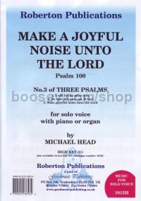 Make a Joyful Noise Psalm 100 high voice