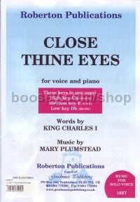 Close Thine Eyes for High Voice (Gb maj)