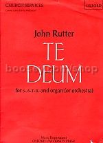 Te Deum (vocal score) SATB & organ