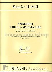 Concerto pour la main gauche - piano solo & reduction