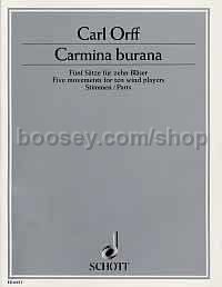 Carmina Burana (5 Pieces) For 10 Wind (parts)