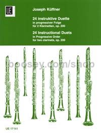 24 Instructive Duets, Op.200 (Clarinet Duo)