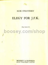 Elegy For JFK (Mezzo-Soprano)