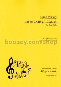 Three Concert Etudes (unaccompanied Cello) 