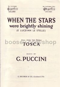 E Lucevan Le Stelle (Tosca) in English/Italian AMin