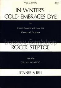 In Winters Cold Embraces Dye Vocal Score