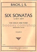 Sonatas (6) vol.2 david bwv1017-1019 Violin & Piano