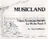 Musicland Violin Book 2 Piano Acompaniments