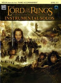 Lord Of The Rings Trilogy Solos Violin (Book & CD) 