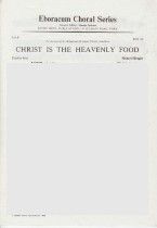 Christ Is The Heavenly Food (SAB)