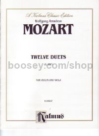 Duets (12) K487 Violin & Viola 