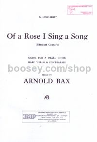 Of A Rose I Sing A Song SATB