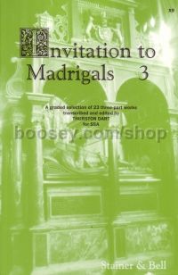 Invitation To Madrigals 3 SSA