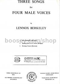 Three Songs For Four Male Voices