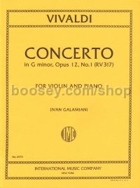 Concerto Op. 12 No.1 Gmin rv317 Galamian 