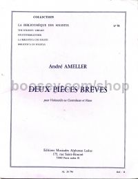 Pieces Breves (2) Cello (or Dbass) & Pno 