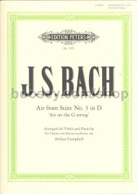 Bach Air On A G String (air From Suite No3) Violin