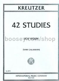 42 Studies Solo Violin Galamian Ed