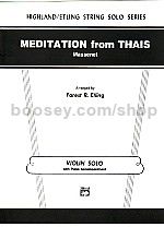 Massenet Meditation From Thais Etling violin 