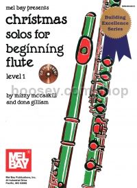 Christmas Solos for Beginning Flute Lev 1 (Book & CD)