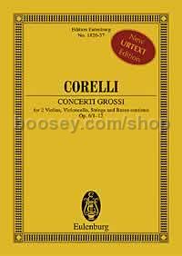 Concerti Grossi, Op.6 (String Ensemble & Basso Continuo) (Study Score)