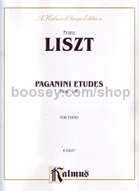Paganini Etudes 1-6 Piano       