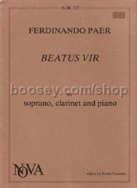 Paer Beatus Vir voice/clarinet/piano 