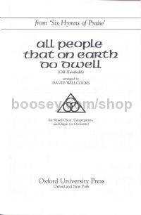 All people that on earth do dwell (Old Hundredth) (vocal score)