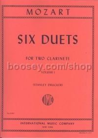 Duets (6) vol.1: clarinet duets