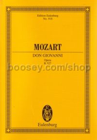 Don Giovanni, K 527 (Soli, SATB & Orchestra) (Study Score)