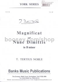 Magnificat & Nunc Dimittis in Bmin