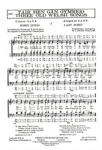 Suo Gan Lullaby (3 Old Welsh Songs) Williams SATB 