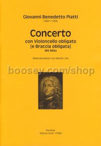 Concerto con Violoncello obligato WD666a - cello & orchestra (full score)