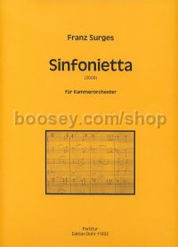 Sinfonietta - chamber orchestra (full score)