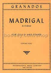 Madrigal in A Minor for Cello