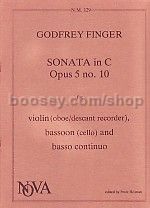 Sonata Op. 5 No 10 In C (vln,Ob,Rec,Bn,Con)