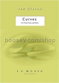 Curves for 3 flutes & piano (score & parts)
