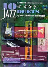 10 Easy Jazz Duets (Bass Clef instruments) Book & CD