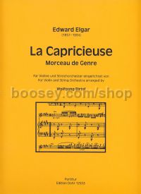 La Capricieuse op. 17 - violin & string orchestra (full score)