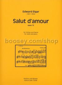 Salut d'amour op. 12 - violin & piano reduction