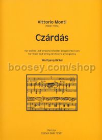 Czardas - violin & string orchestra (full score)