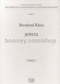 Jephta - soloists, choir & orchestra (full score)