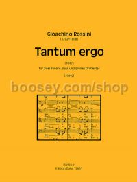 Tantum ergo (1847) - male choir & orchestra (full score)