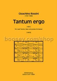 Tantum ergo (vocal score)