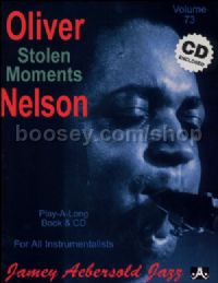 Stolen Moments Oliver Nelson Book & CD  (Jamey Aebersold Jazz Play-along)