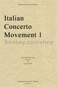Italian Concerto Mov 1 string quartet parts