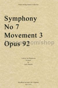 Symphony No.7 3rd Mov (string quartet parts)