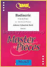 Bach Badinerie B Min Flute/piano                  