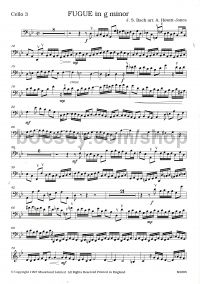 Fugue Gmin 4 Cellos Cello 3 Part