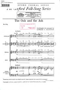 The Oak and the Ash for SATB